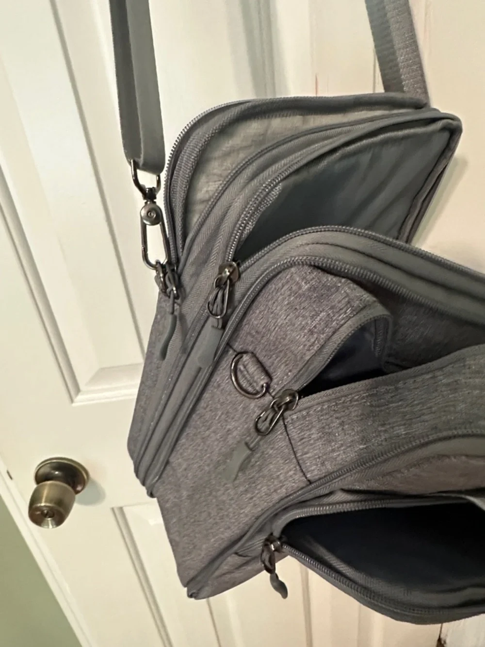 Zinz Grey Laptop Sling Bag with Front Pocket Never Used